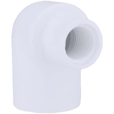 Charlotte Pipe And Foundry 1 In. Slip x 1/2 In. Female Schedule 40 90 Deg. PVC Elbow 1/4 Bend PVC 02301 2800HA